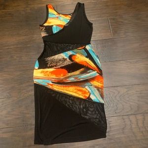 Dress 👗 orange 🍊 black